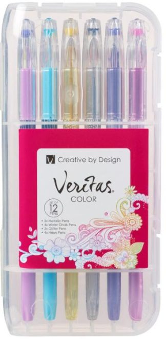 6006937140486 Veritas Color Gel Pens 12 Pack