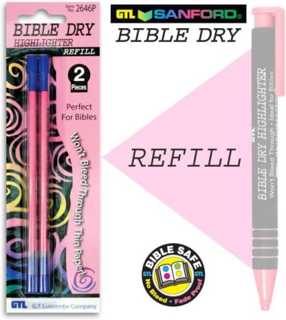 634989264698 Bible Dry Highlighter Pencil Refill 2pack