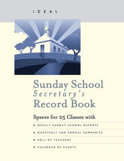 9781426774157 Ideal Sunday School Secretarys Record Book