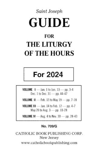 9781958237168 2024 Saint Joseph Guide For The Liturgy Of The Hours (Large Type)