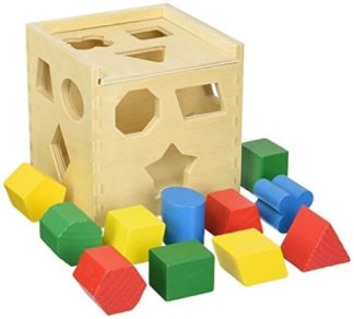 000772005753 Shape Sorting Wood Cube (Puzzle)