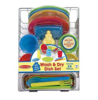000772042826 Pretend Play Wash And Dry Dish Set