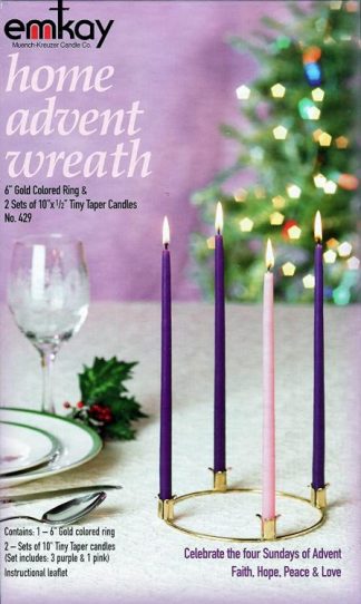 072094042907 Home Advent Wreath Candle Set