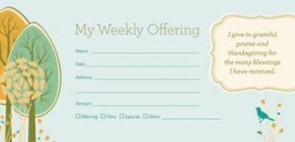 081407013947 My Weekly Offering Offering Envelopes