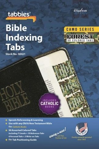 084371584215 Forest Camo Bible Tabs Plus Catholic Books