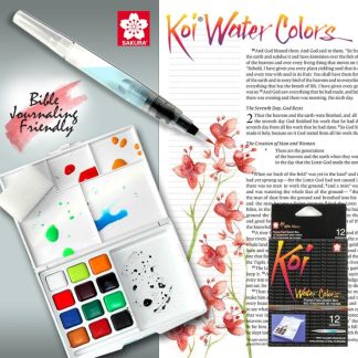 084511383821 Koi Water Color Field Sketch Kit
