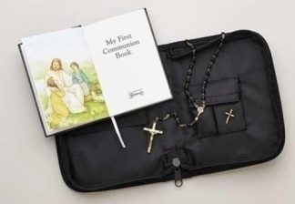 089945287585 Boy Communion Folder Set With Book Pin Rosary