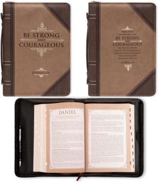 1220000130463 Be Strong And Courageous LuxLeather