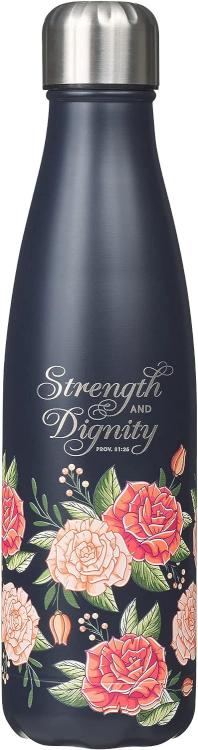 1220000322769 Strength And Dignity Stainless Steel Water Bottle