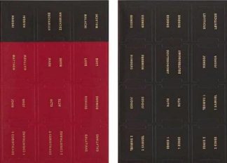 1220000323612 Black And Red Old And New Testament Bible Indexing