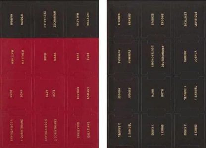 1220000323612 Black And Red Old And New Testament Bible Indexing