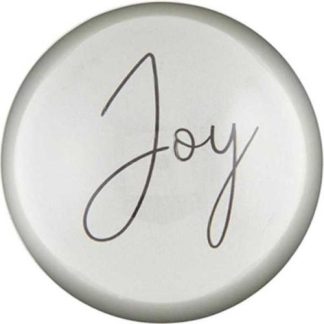 195002055094 Joy Glass Dome Paperweight