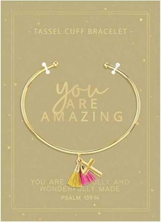 195002119659 You Are Amazing Tassel Cuff (Bracelet/Wristband)