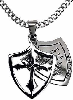 301220446112 2 Piece Shield Cross Man Of God