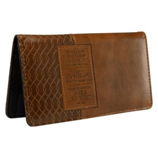 6006937117068 For I Know The Plans LuxLeather Checkbook Cover