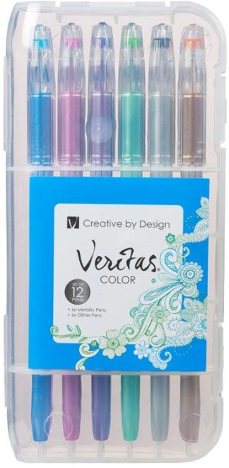 6006937140479 Veritas Color Gel Pens 12 Pack