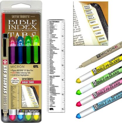 634989357048 Bible Study Starter Set Gold Tabs