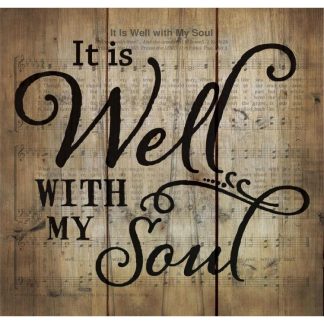 656200231432 It Is Well With My Soul Pallet Art (Plaque)