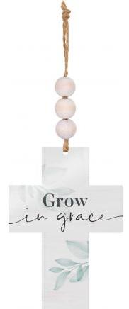 656200375143 Grow In Grace String Sign (Ornament)