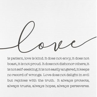 656200683330 Love Is Patient Love Is Kind 1 Corinthians 13:4 Canvas