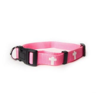 720011900020 Pink Non Padded Cross Collar Small