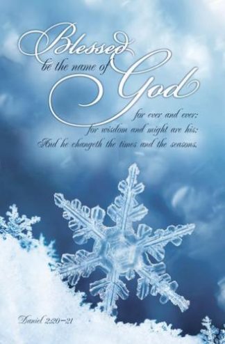 730817359724 Winter Blessed Be The Name Of God Pack Of 100