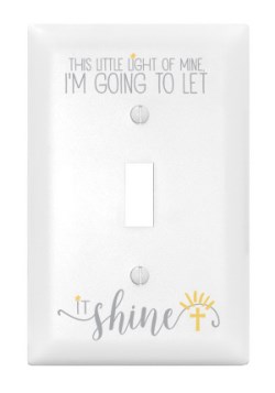 737682012242 This Little Light Of Mine Single Light Switch Cover