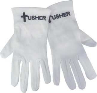 788200504244 Usher Gloves With Black Cross