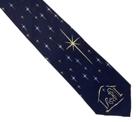 796736080828 Nativity Silk Necktie (Tie)