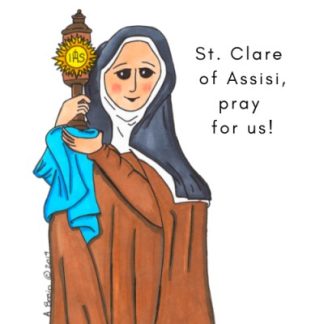 796745000480 Saint Clare Of Assisi (Magnet)