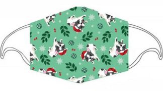 796745002835 Christmas Puppies Kids Face Mask