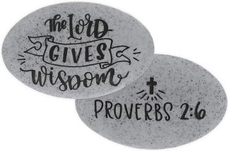 798890171749 Lord Gives Wisdom Proverbs 2:6 Pocket Stone