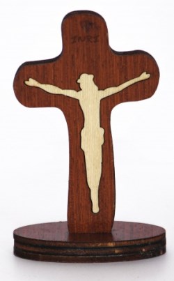 810013850024 Wooden Cross Dashboard Top With Crucifix
