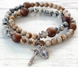 810110550537 Kolbe Stretch And Wrap Rosary Medium (Bracelet/Wristband)