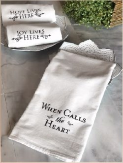 853654008539 When Calls The Heart Tea Towel Set Of 3 Contemporary Black