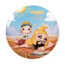 859041007031 David And Goliath Round Plate