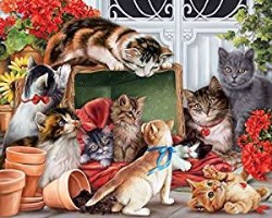 871241009387 Garden Cats Jigsaw (Puzzle)