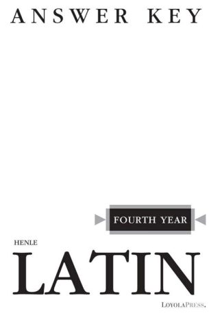 9780829412116 Henle Latin Fourth Year Answer Key