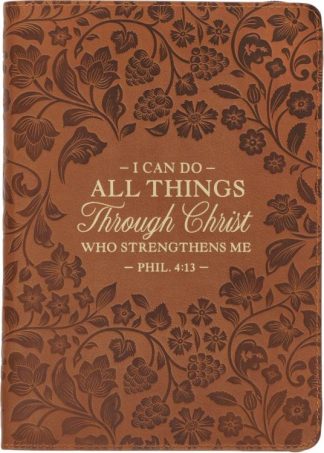 9781639523924 I Can Do All Things Through Christ Journal With Zipper Closure