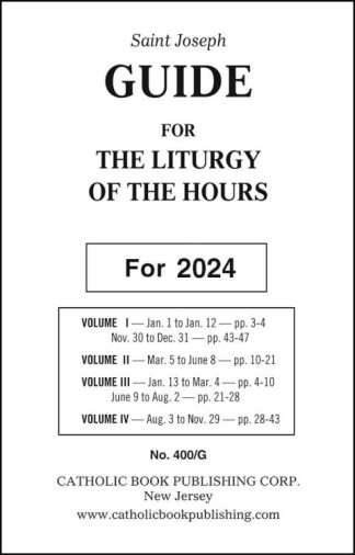 9781958237137 2024 Saint Joseph Guide For The Liturgy Of The Hours