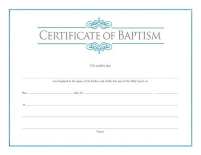 081407008806 Certificate Of Baptism