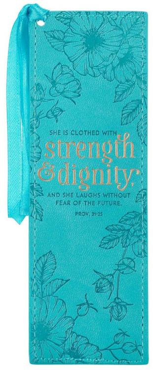 1220000136847 Strength And Dignity Faux Leather Proverbs 31:25