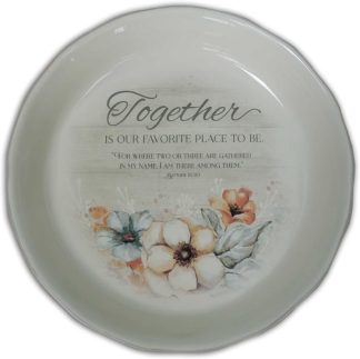 785525306584 Together Is Our Favorite Place Pie Plate
