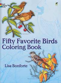 9780486242613 50 Favorite Birds Coloring Book