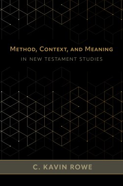 9780802882738 Method Context And Meaning In New Testament Studies