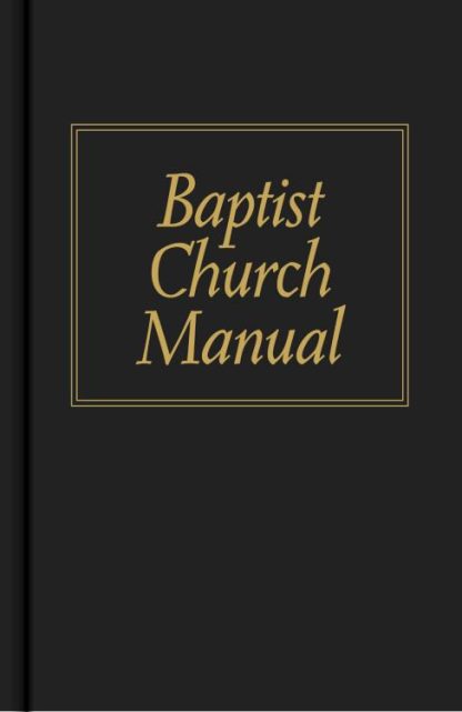 9780805425109 Baptist Church Manual (Revised)