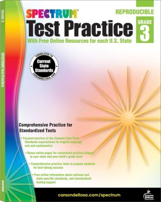 9781620575956 Spectrum Test Practice Grade 3