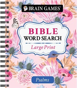 9781645585008 Brain Games Bible Word Search Large Print Psalms (Large Type)