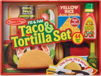 000772093705 Pretend Play Fill And Fold Taco And Tortilla Set