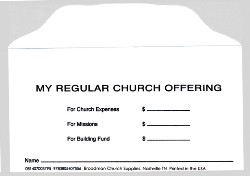 0805407553 No. 3 Size My Regular Church Offering
